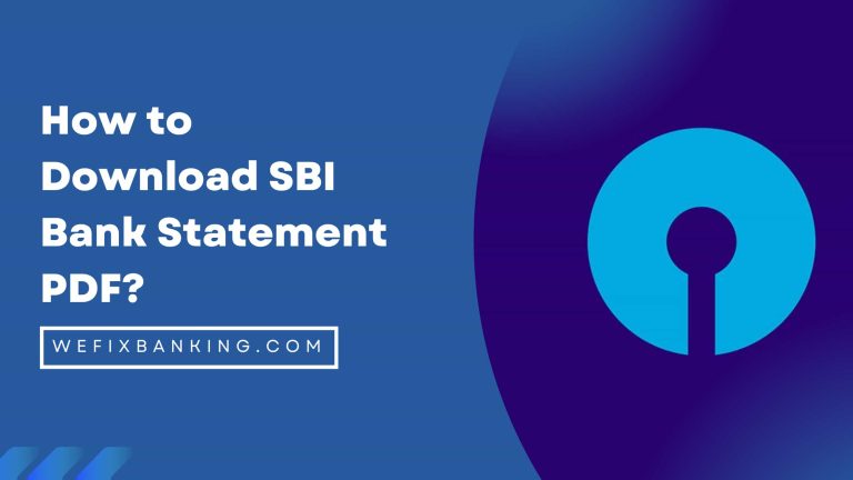How to Download SBI Bank Statement PDF