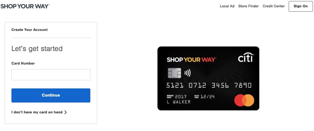Activate Shop Your Way Card